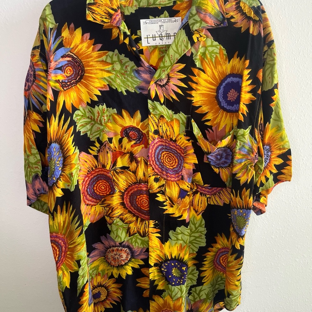 Vintage Collection by Cosi L’uomo Button Up Shirt - Floral Trippy- XL
